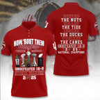 Indiana Hoosiers Football 2025 National Champions 3D Apparel – TANTN20425