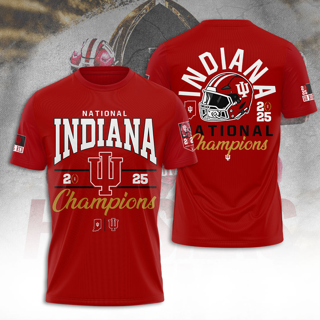 Indiana Hoosiers Football 2025 National Champions 3D Apparel – TANTN20426