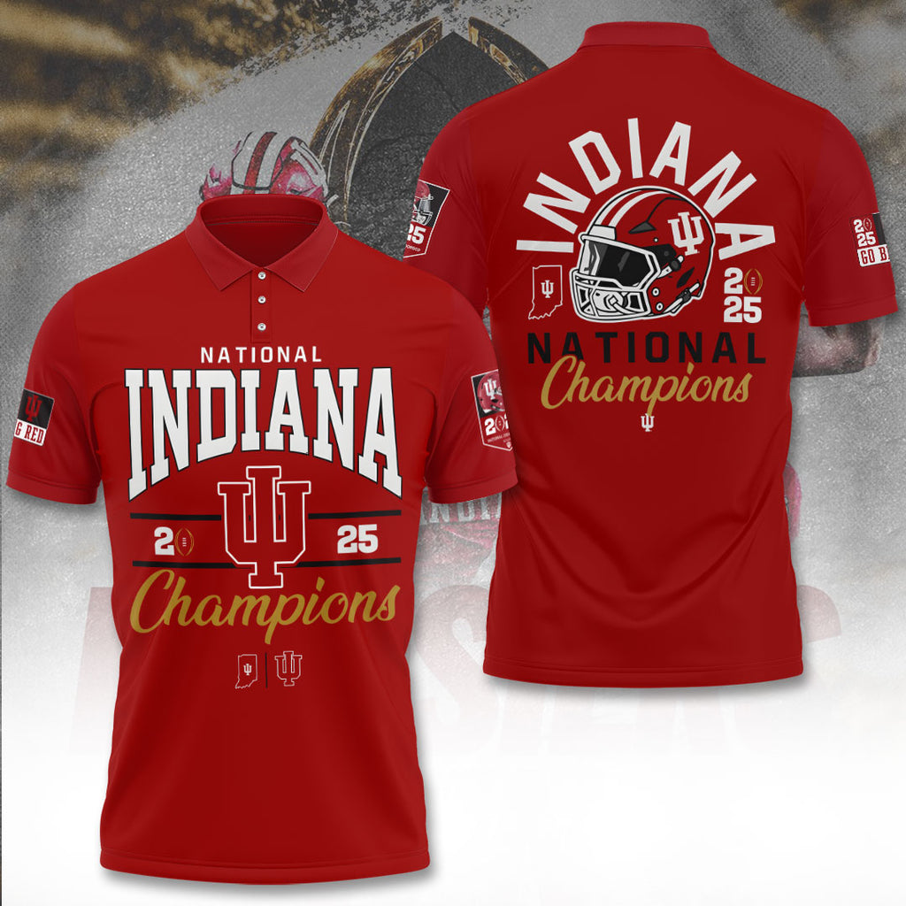 Indiana Hoosiers Football 2025 National Champions 3D Apparel – TANTN20426
