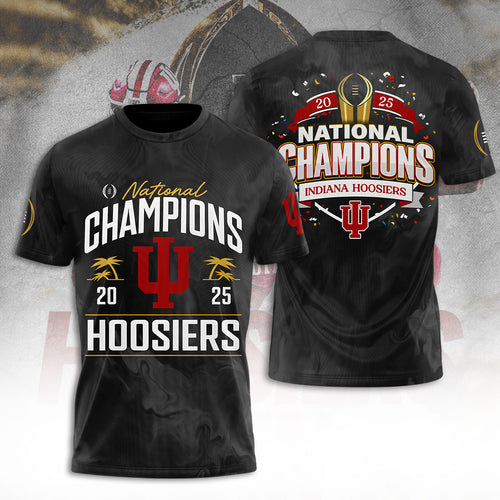 Indiana Hoosiers Football 2025 National Champions 3D Apparel – TANTN20456