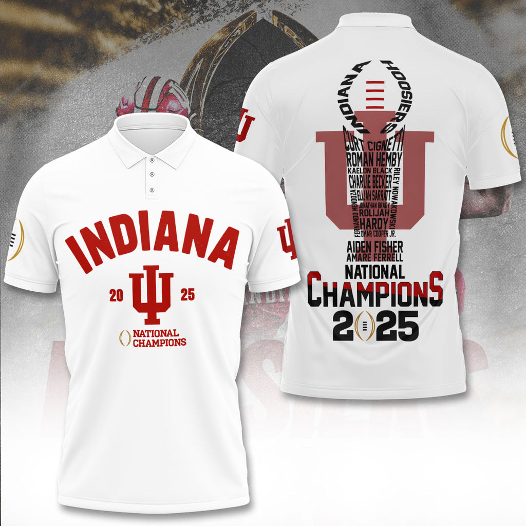 Indiana Hoosiers Football 2025 National Champions 3D Apparel – TANTN20459