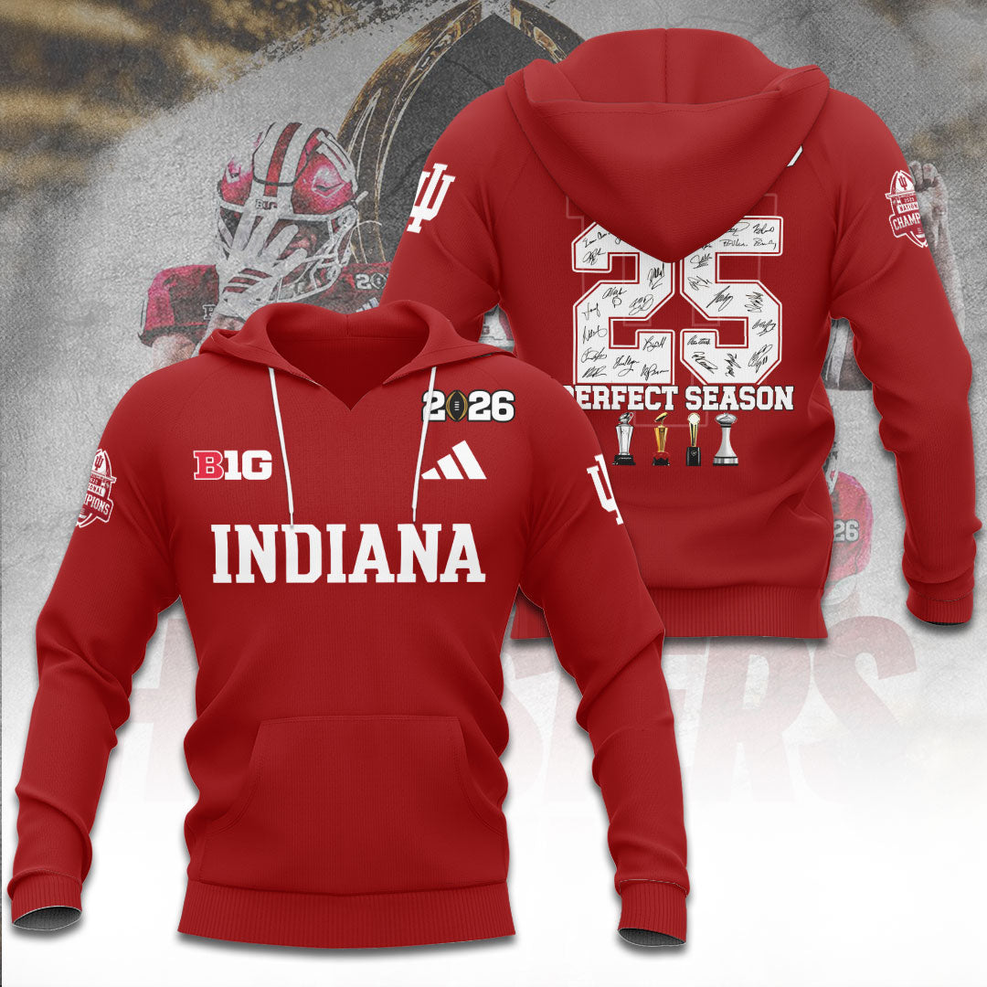 Indiana Hoosiers Football 2025 National Champions 3D Apparel – TANTN20499