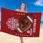Indiana Hoosiers Football 2025 National Champions Rectangle Beach Towel – TANTN20444