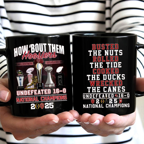 Indiana Hoosiers Football 2025 National Champions Ceramic Mug – TANTN20705