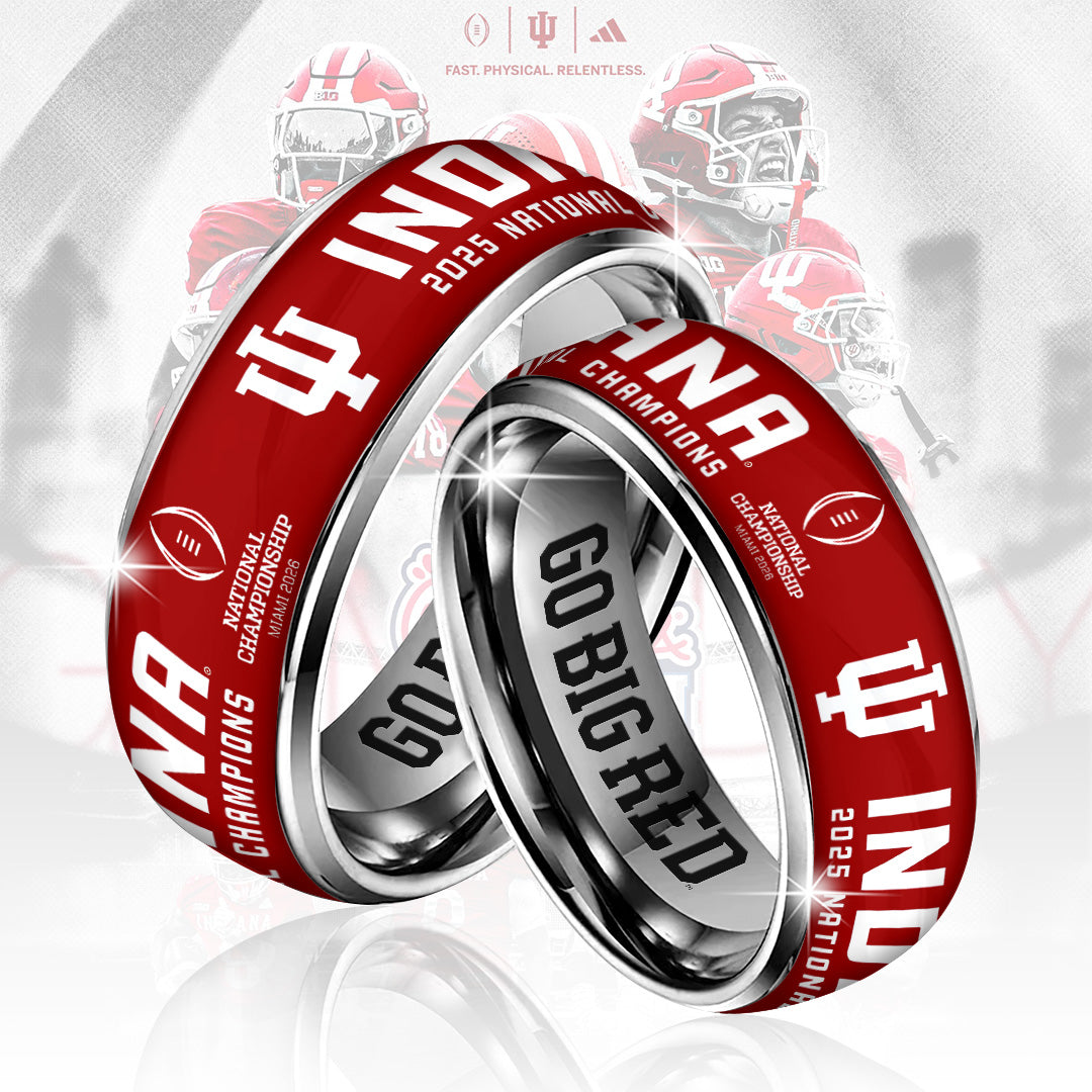 Indiana Hoosiers Football 2025 National Champions Custom Alloy Ring – TANTN20155