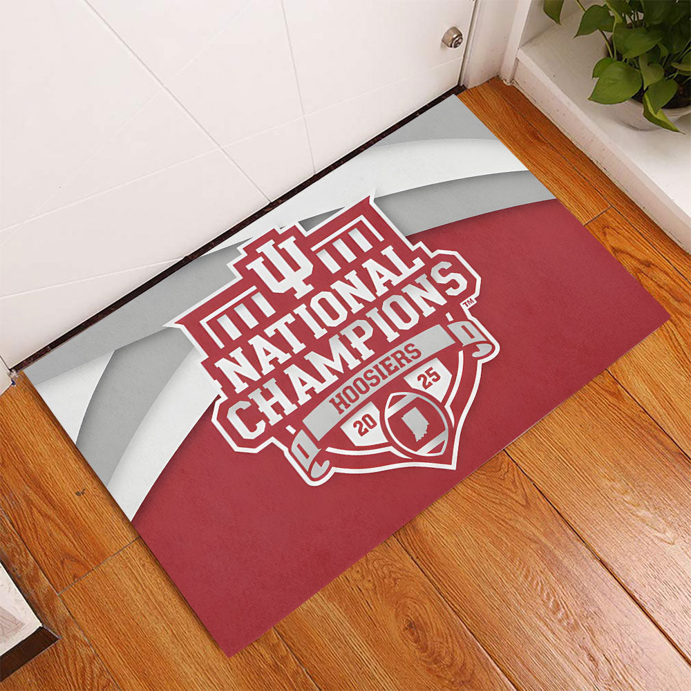 Indiana Hoosiers Football 2025 National Champions Doormat – TANTN20443