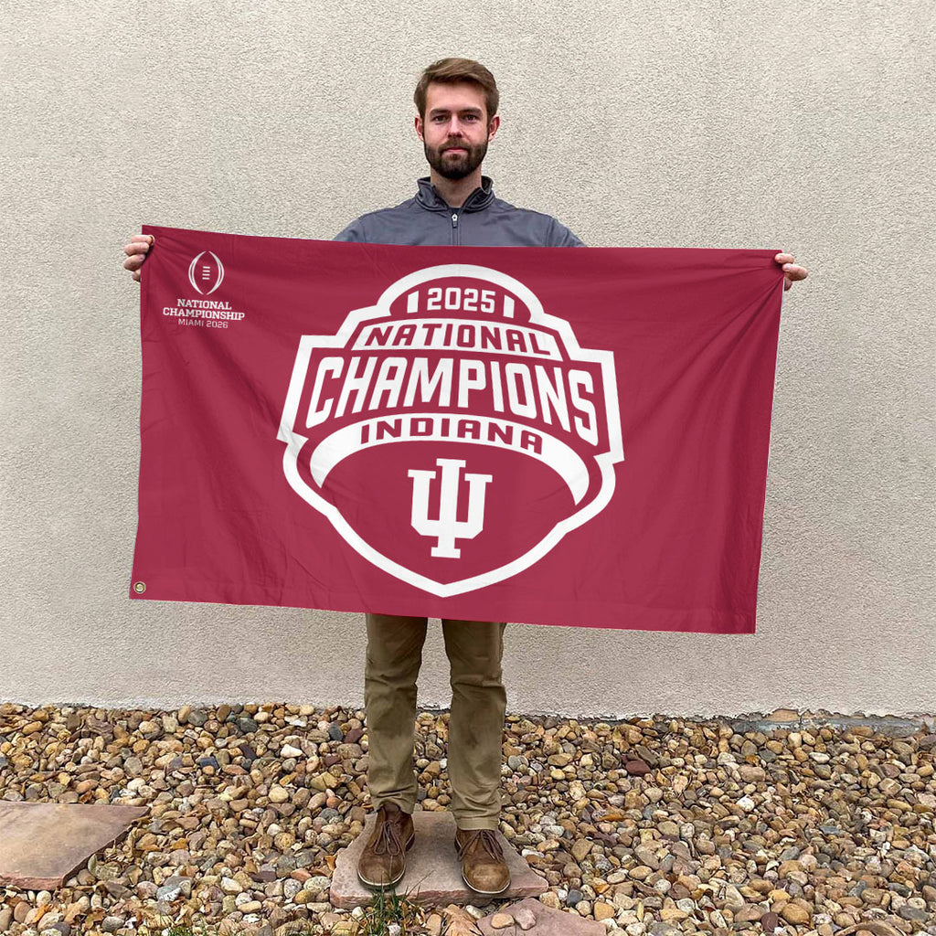Indiana Hoosiers Football 2025 National Champions 3D Double-side House Flag – TANTN20144