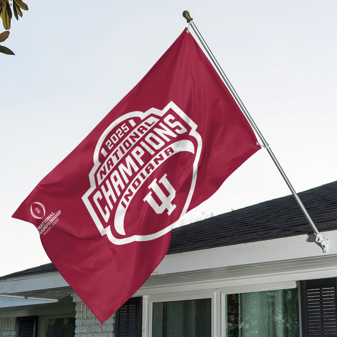 Indiana Hoosiers Football 2025 National Champions 3D Double-side House Flag – TANTN20144