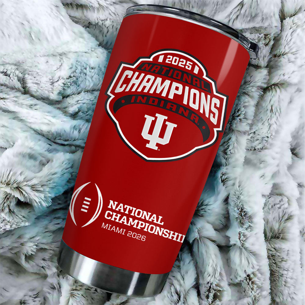 Indiana Hoosiers Football 2025 National Champions Tumbler Cup – TANTN20157