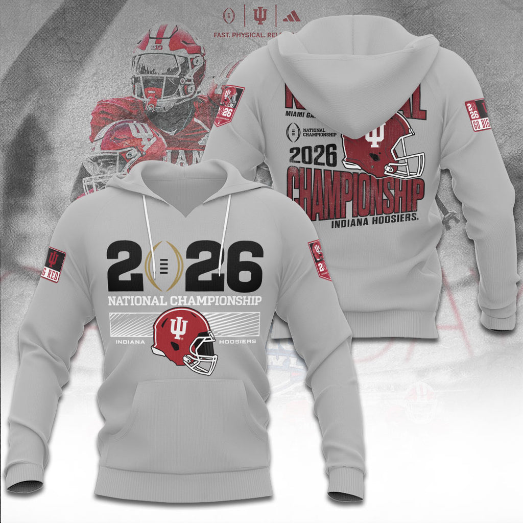Indiana Hoosiers Football 2026 National Championship 3D Apparel – TANTN20138