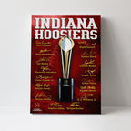 Indiana Hoosiers Football Rectangle Canvas With Inner Frame – TMTHU3677