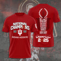 Indiana Hoosiers Football 2025 National Champions 3D Apparel – TANTN20482