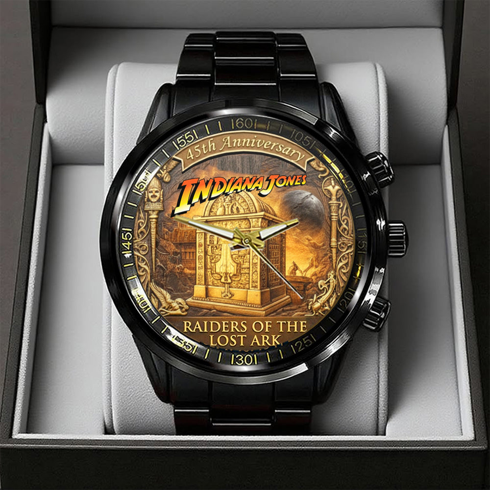 Indiana Jones Raiders of the Lost Ark 45th Anniversary Black Stainless Steel Watch – TANTN20394