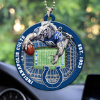Indianapolis Colts Custom shape 2-sided Acrylic Car Ornament – HOATT12582