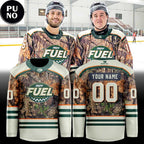Indy Fuel 2026 Mossy Oak Camo Night Personalized Hockey Jersey