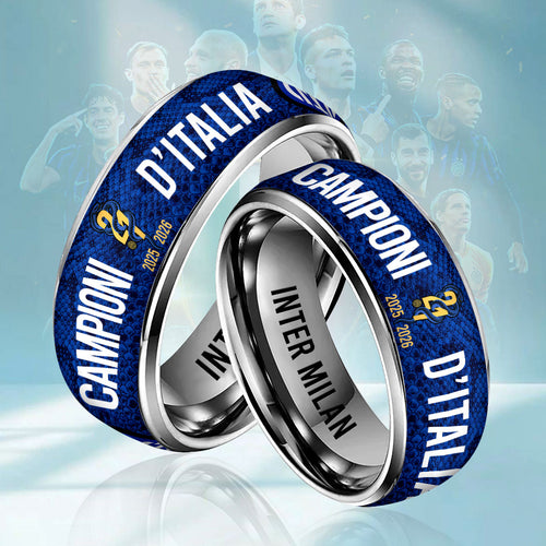 Inter Milan Campioni D'Italia 25/26 Custom Alloy Ring – HOATT17706