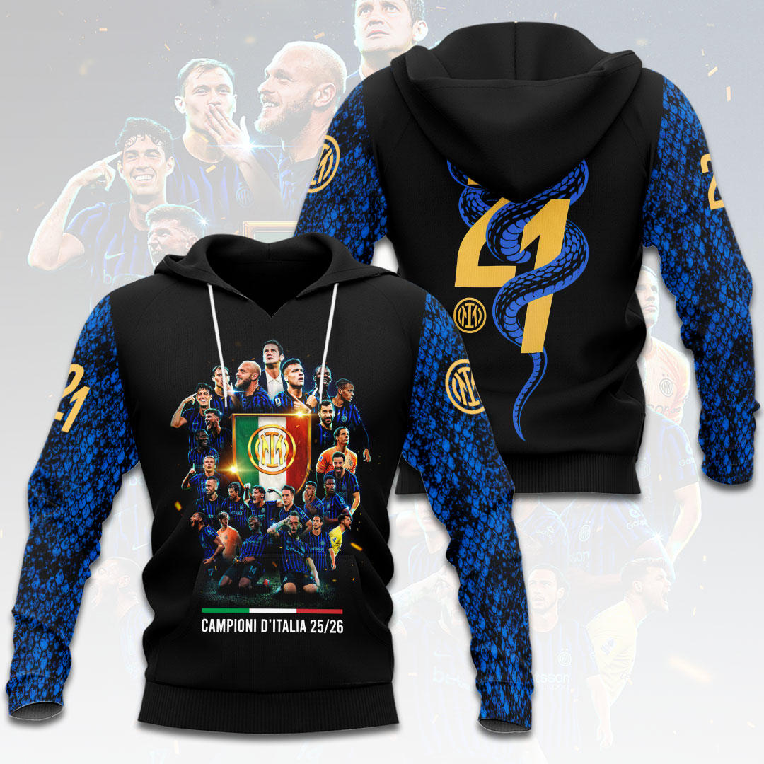 Inter Milan Campioni D'Italia 25/26 3D Apparel – HOATT17704