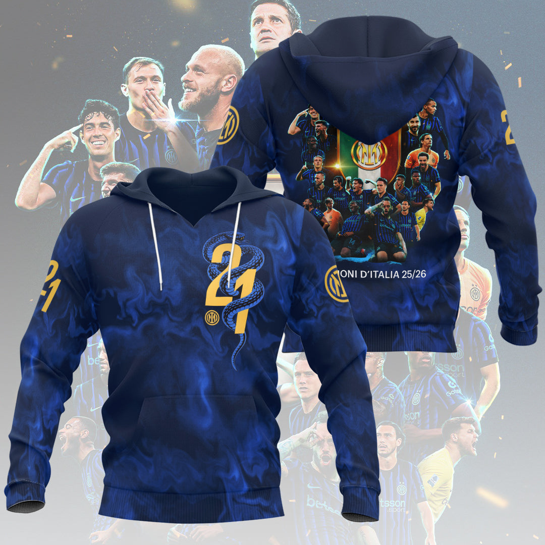 Inter Milan Campioni D'Italia 25/26 3D Apparel – HOATT17707