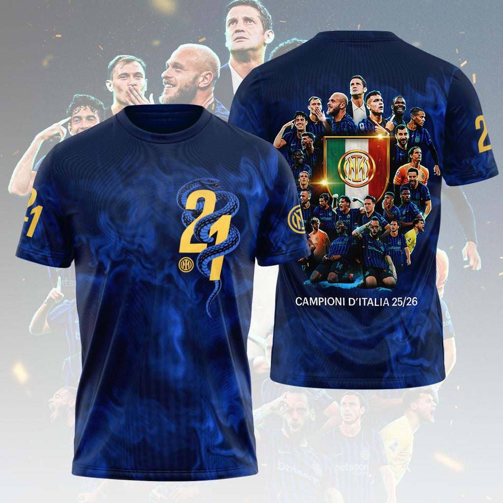 Inter Milan Campioni D'Italia 25/26 3D Apparel – HOATT17707