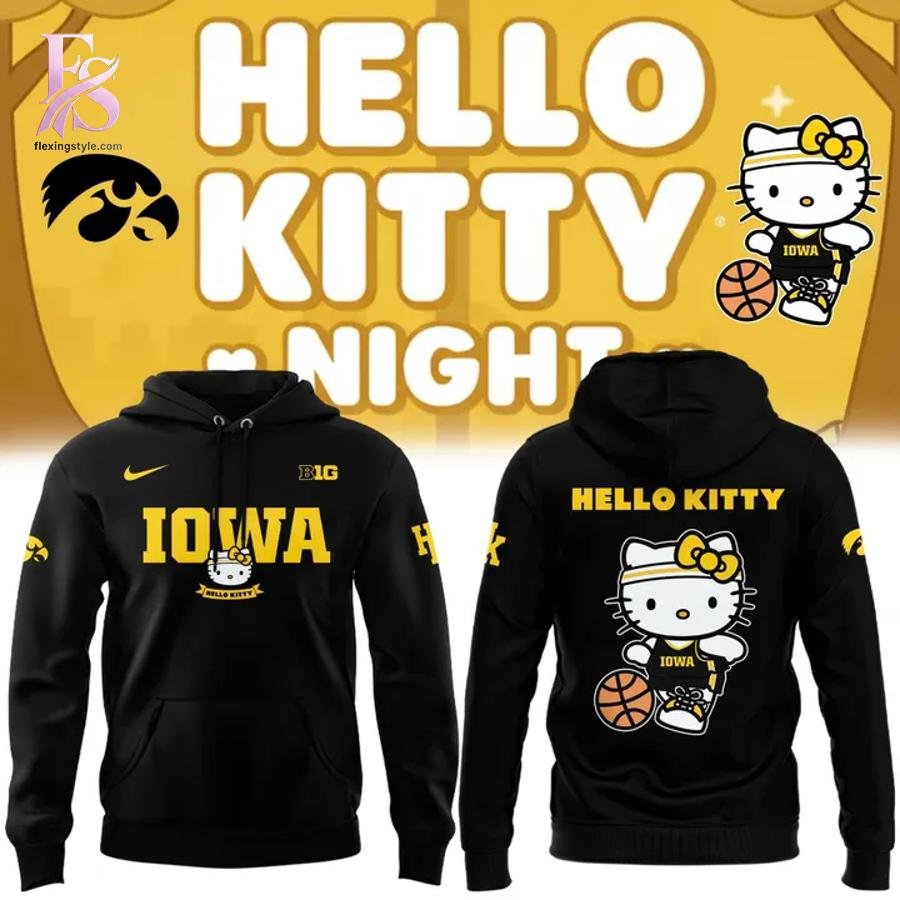 Iowa Hawkeyes 2026 Hello Kitty Hoodie