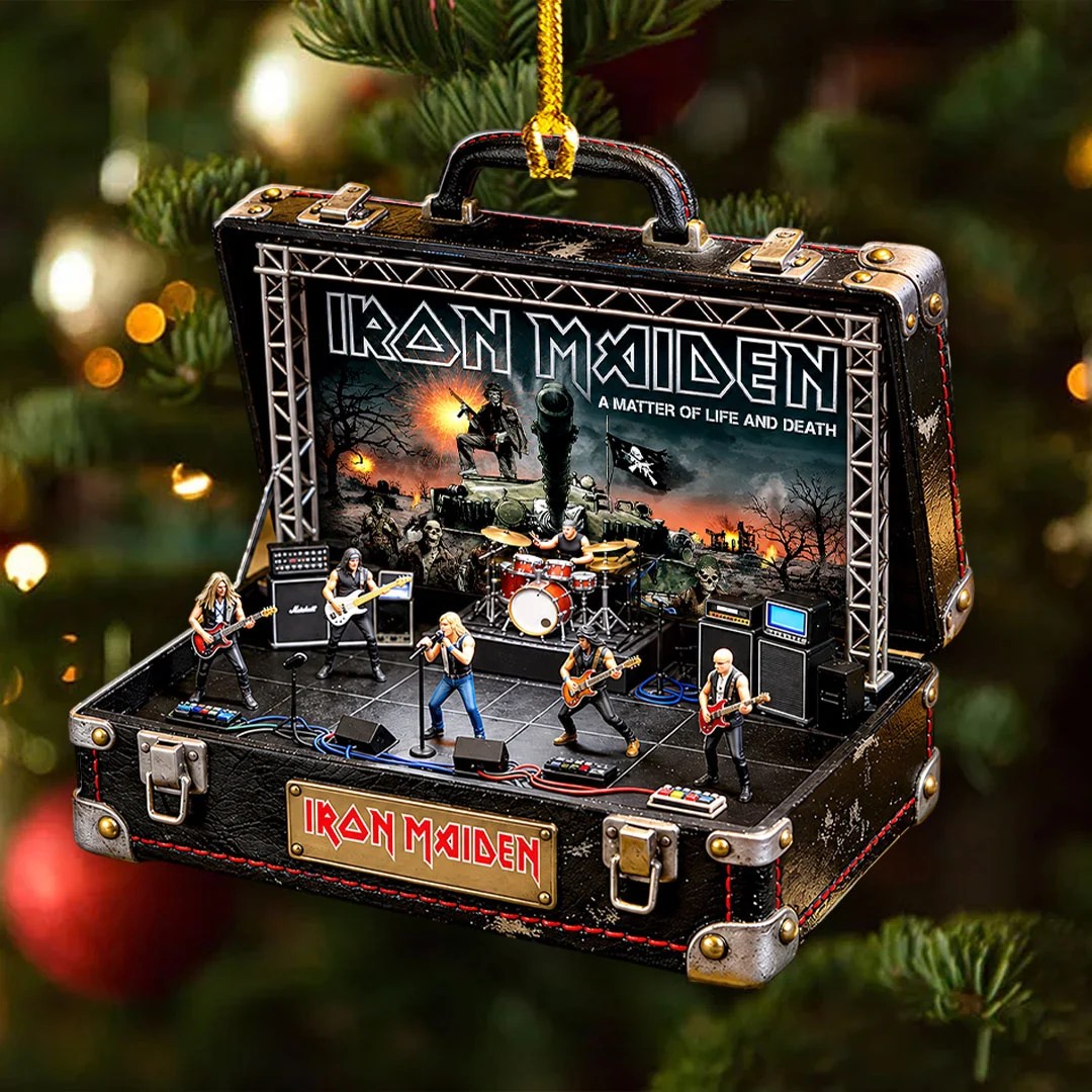 Iron Maiden Custom Shape 2-side Printed Acrylic Ornament – HOATT21562