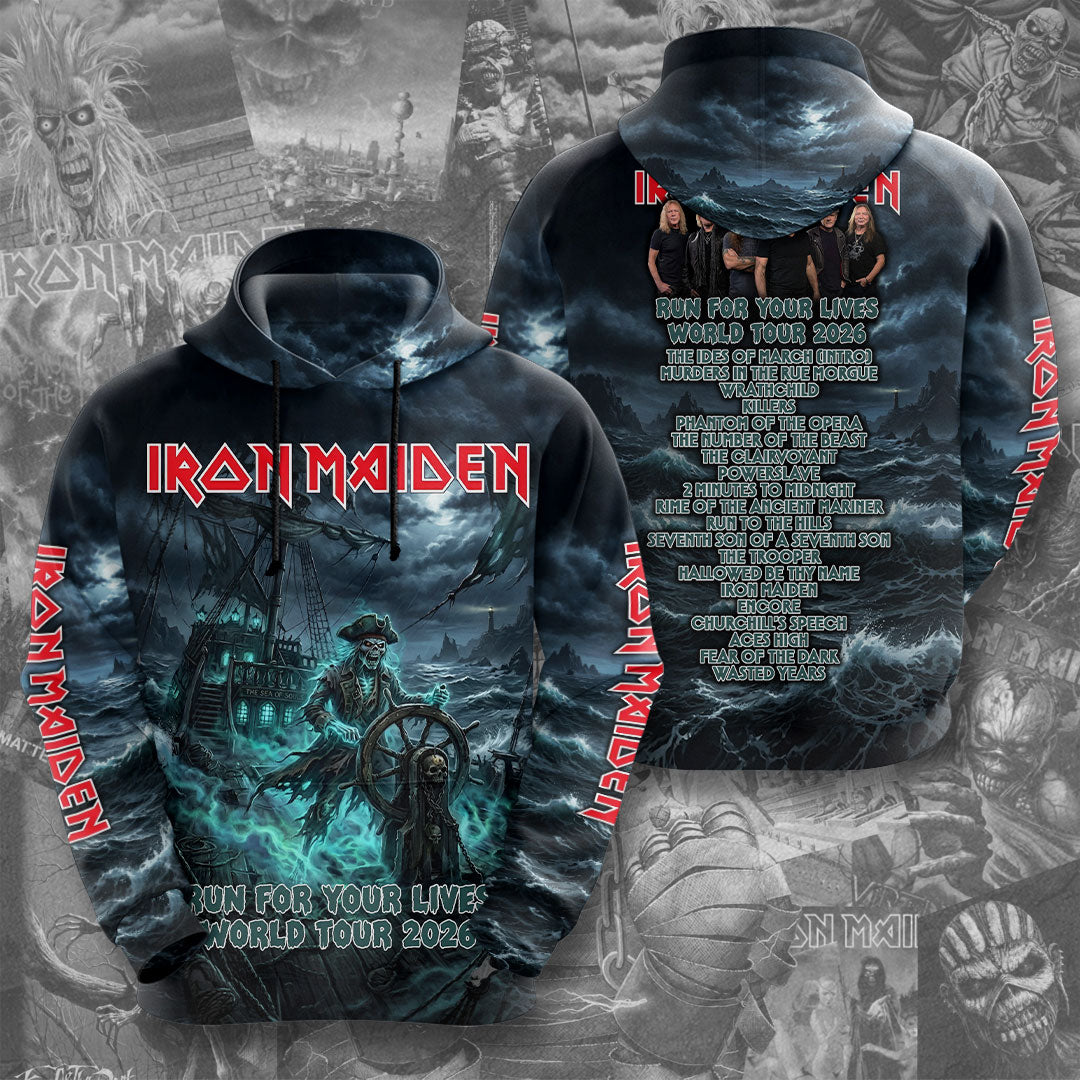 Iron Maiden 2026 World Tour 3D Apparel – TMTHU6710
