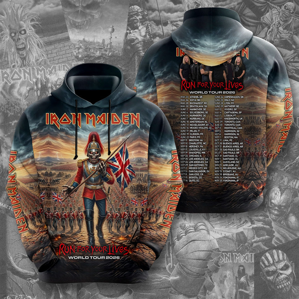 Iron Maiden 2026 World Tour 3D Apparel – TMTHU4567