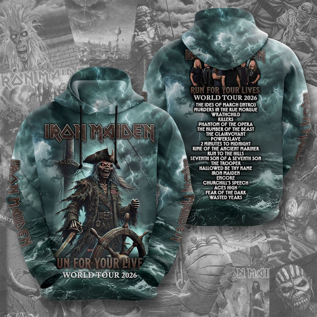 Iron Maiden 2026 World Tour 3D Apparel – TMTHU7426