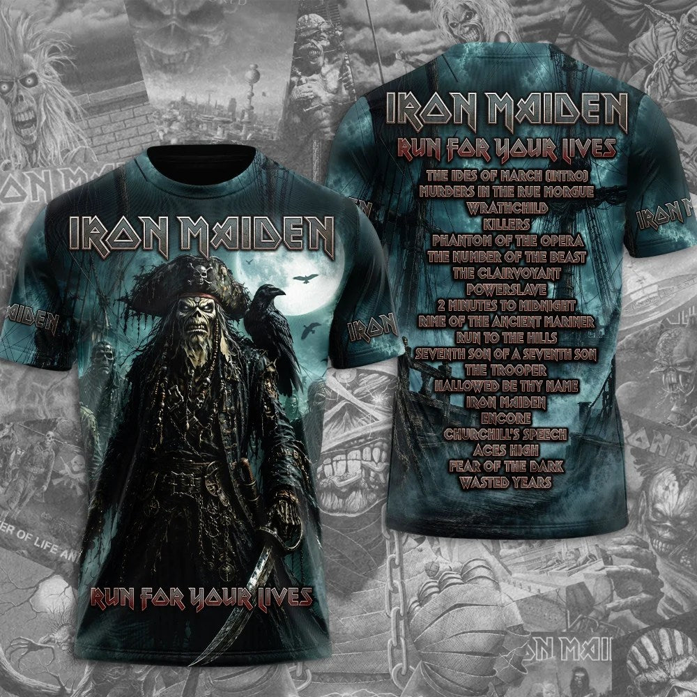 Iron Maiden 2026 World Tour 3D Apparel – TMTHU9725