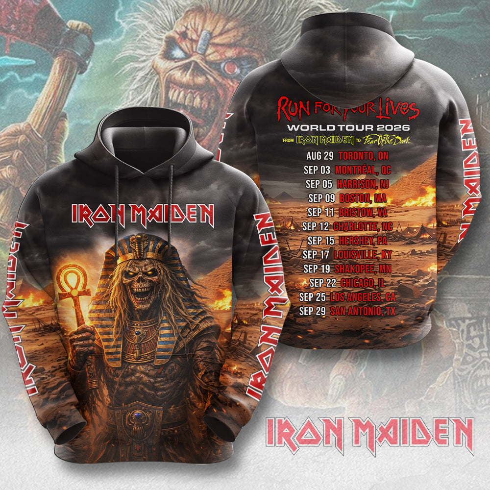 Iron Maiden 2026 World Tour 3D Apparel – MAITM14989
