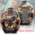 Iron Maiden 2026 World Tour 3D Apparel – TMTHU4813