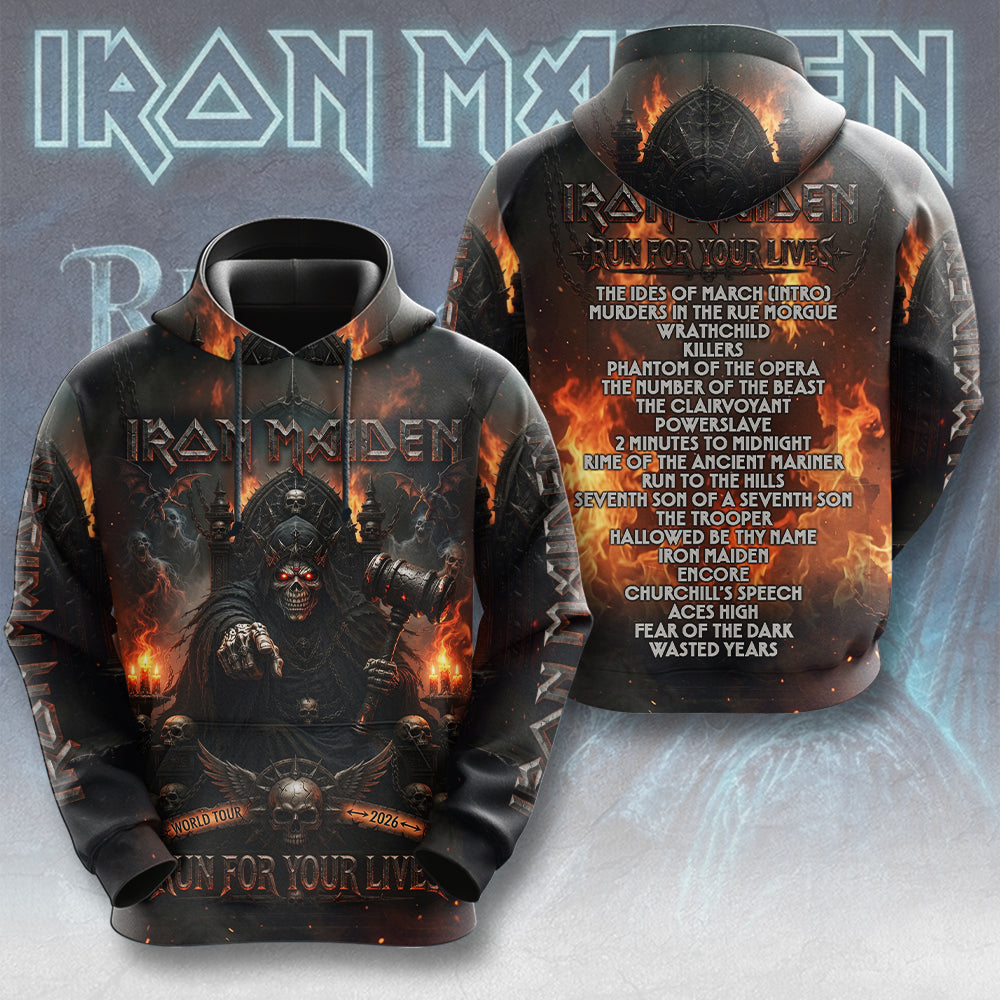 Iron Maiden 2026 World Tour 3D Apparel – TMTHU7933