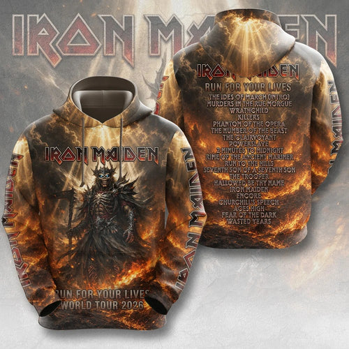 Iron Maiden 2026 World Tour 3D Apparel – TMTHU9547