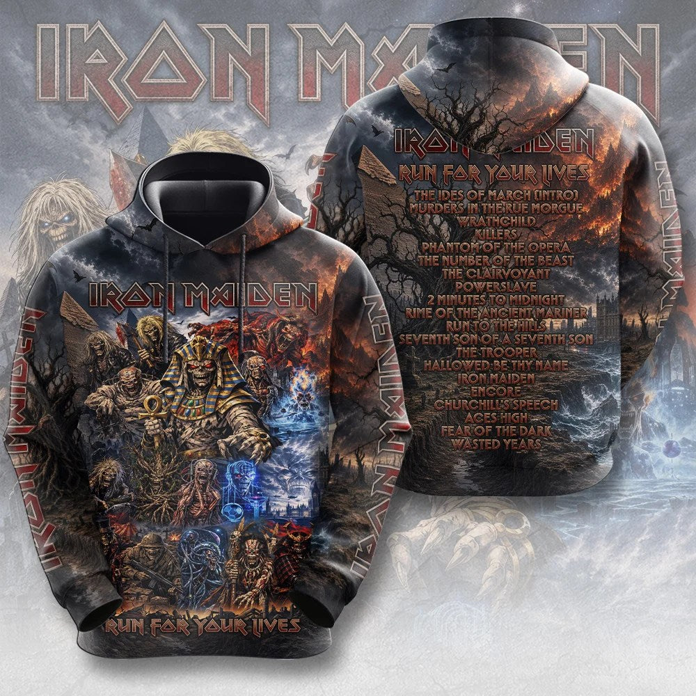 Iron Maiden 2026 World Tour 3D Apparel – TMTHU9566
