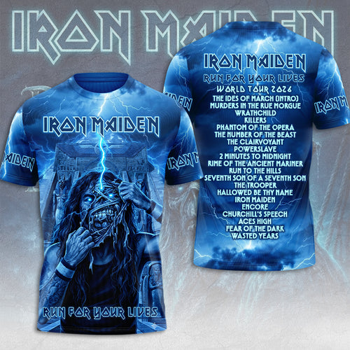 Iron Maiden 2026 World Tour 3D Apparel – TMTHU6584