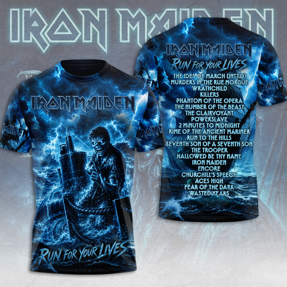 Iron Maiden 2026 World Tour 3D Apparel – TMTHU7029