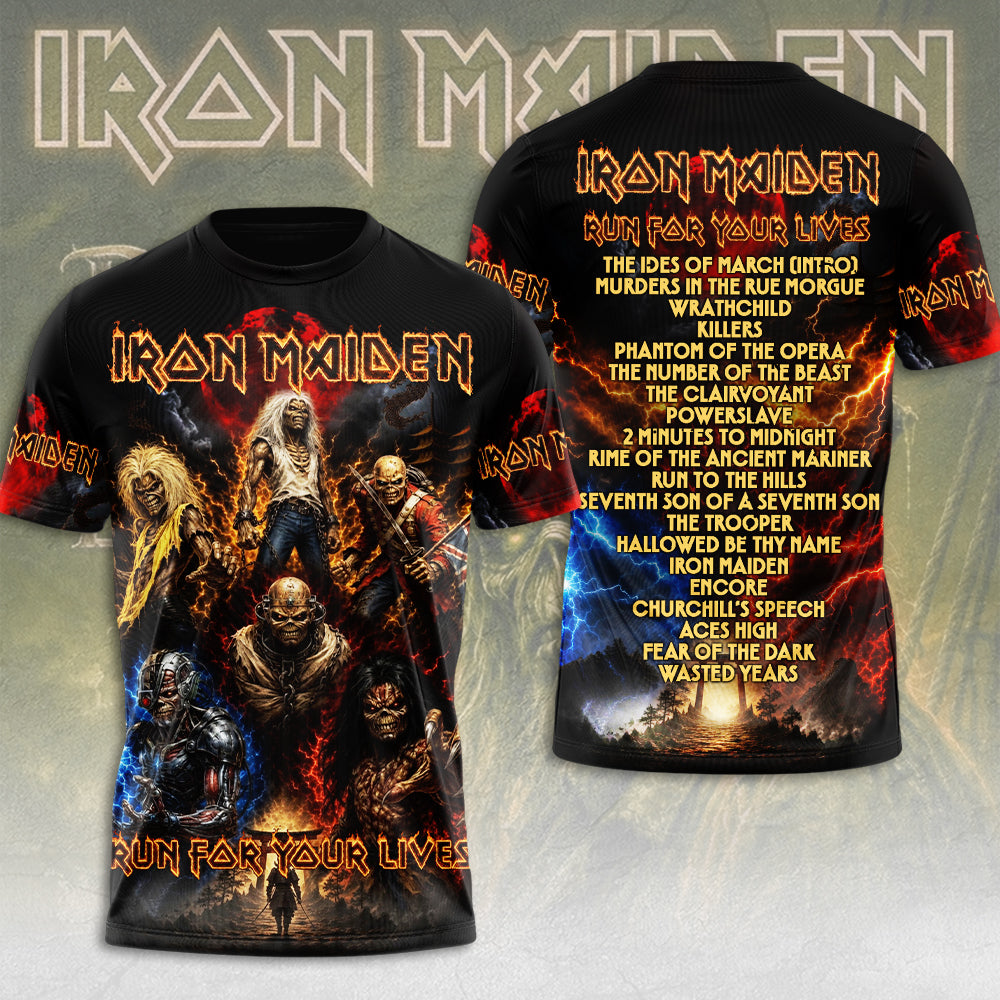 Iron Maiden 2026 World Tour 3D Apparel – TMTHU7424