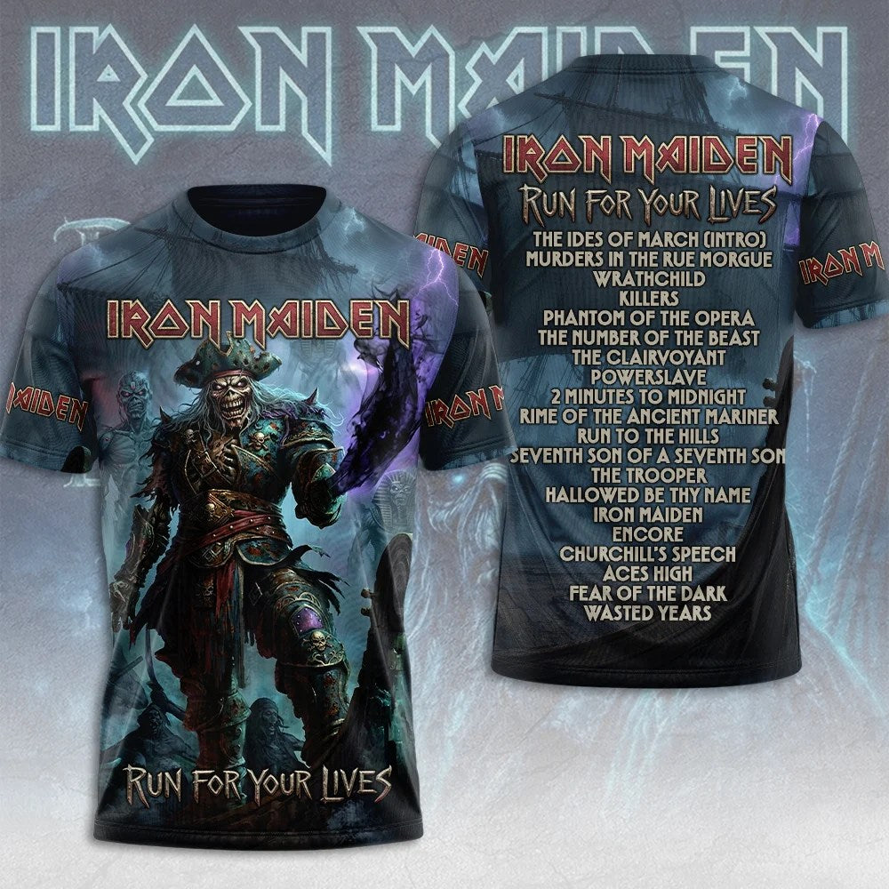Iron Maiden 2026 World Tour 3D Apparel – TMTHU8747