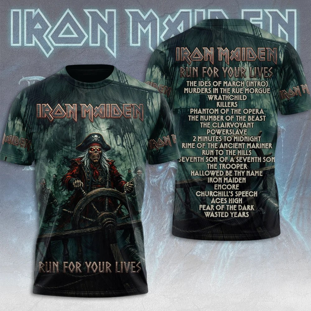 Iron Maiden 2026 World Tour 3D Apparel – TMTHU8748