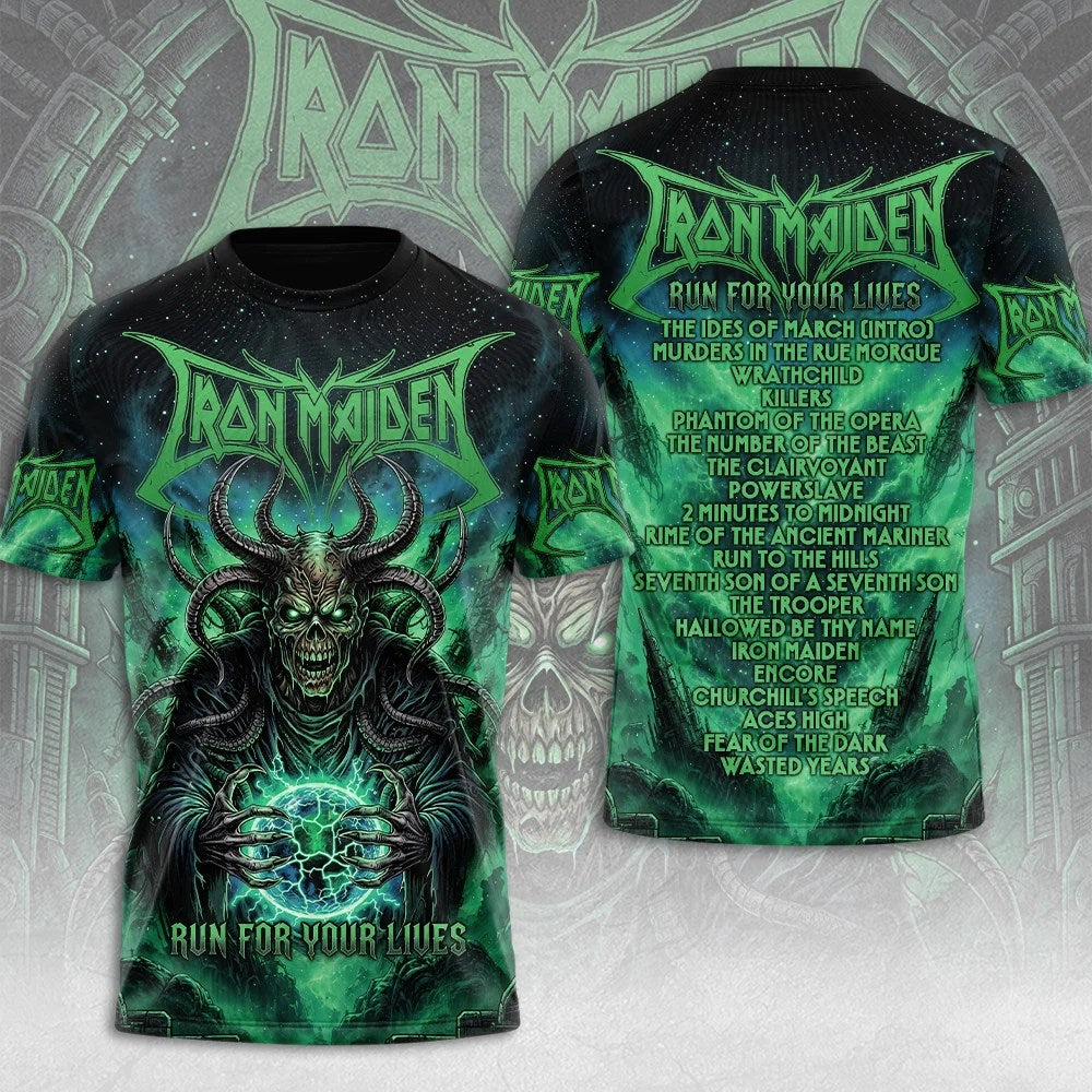 Iron Maiden 2026 World Tour 3D Apparel – TMTHU9179