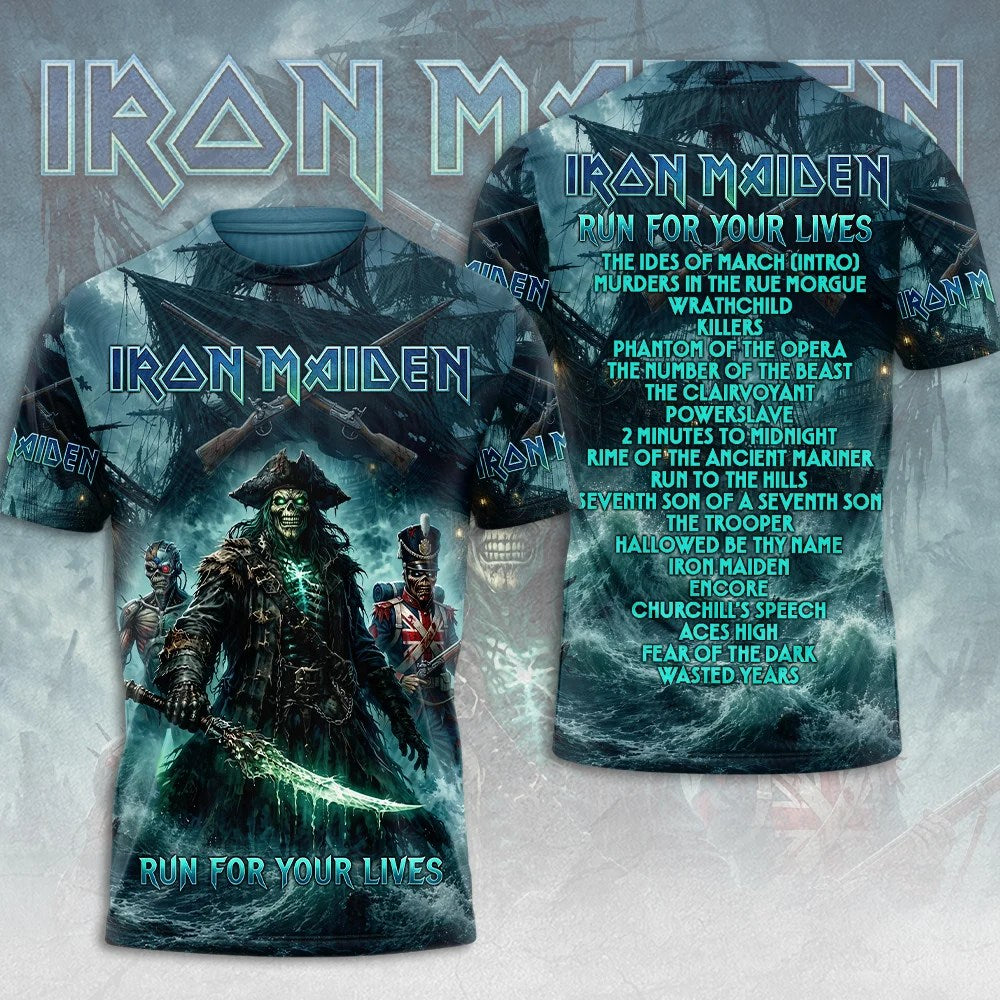 Iron Maiden 2026 World Tour 3D Apparel – TMTHU9265