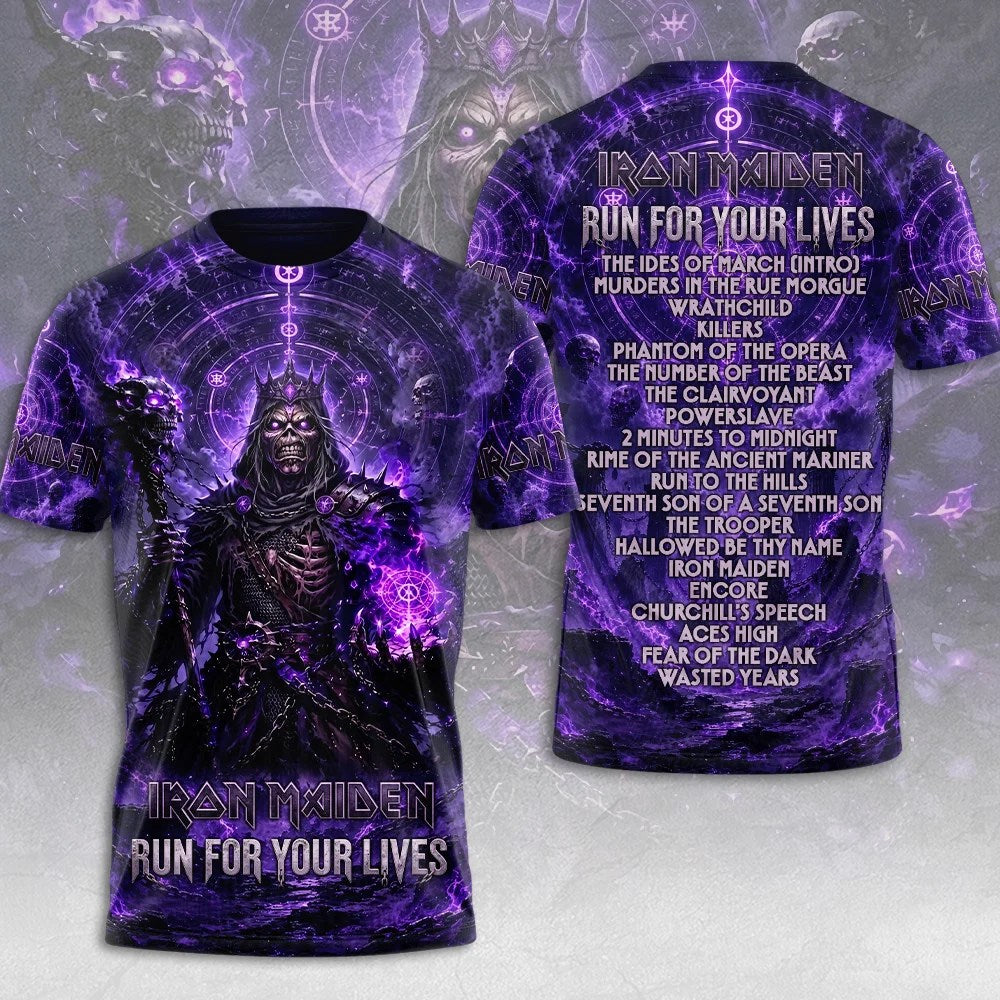 Iron Maiden 2026 World Tour 3D Apparel – TMTHU9362