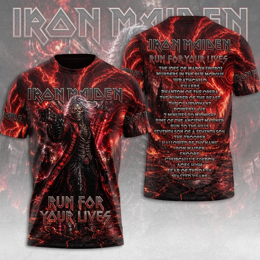 Iron Maiden 2026 World Tour 3D Apparel – TMTHU9363