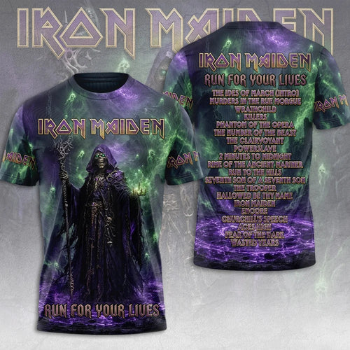 Iron Maiden 2026 World Tour 3D Apparel – TMTHU9546