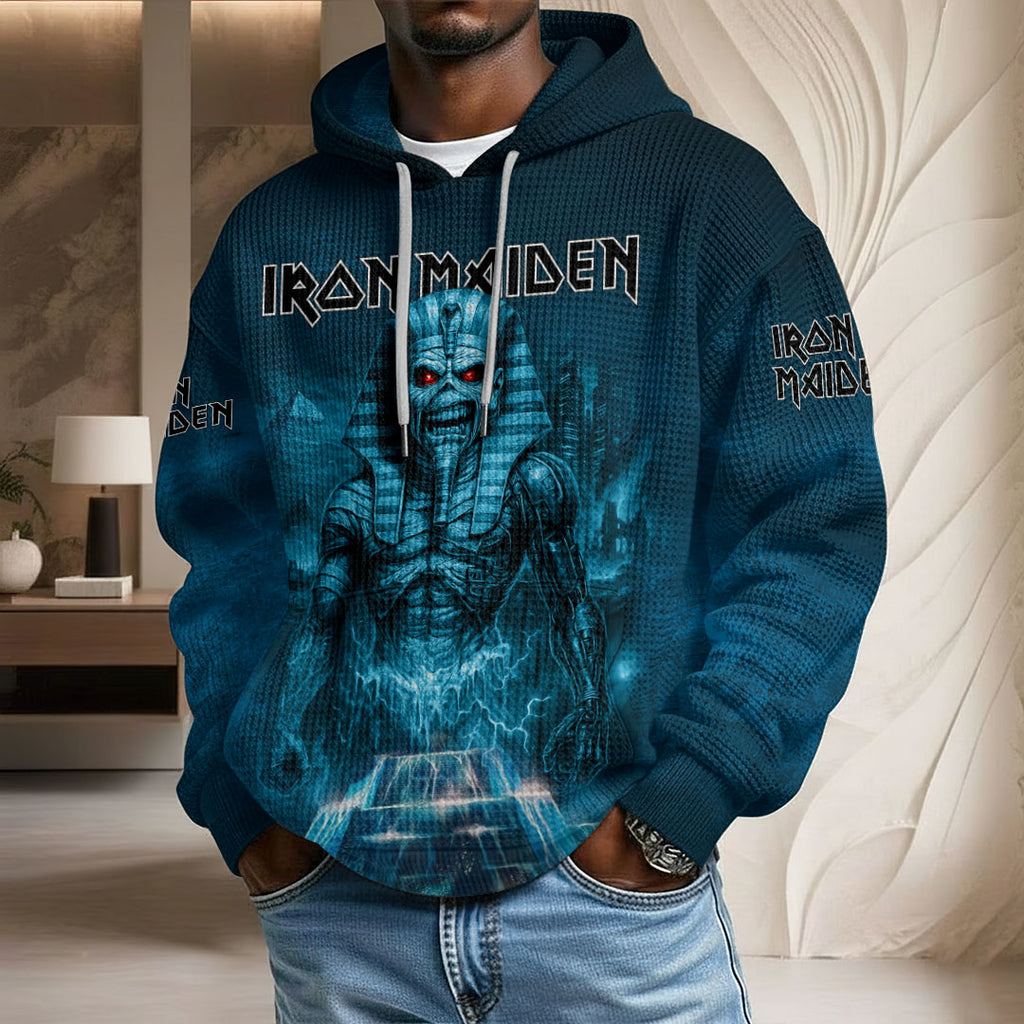 Iron Maiden 2026 World Tour 3D Unisex Waffle Hoodie – HOATT20160