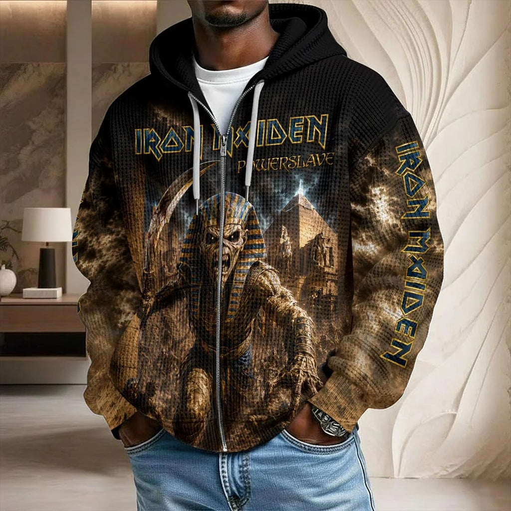 Iron Maiden 2026 World Tour 3D Unisex Waffle Hoodie – HOATT20610