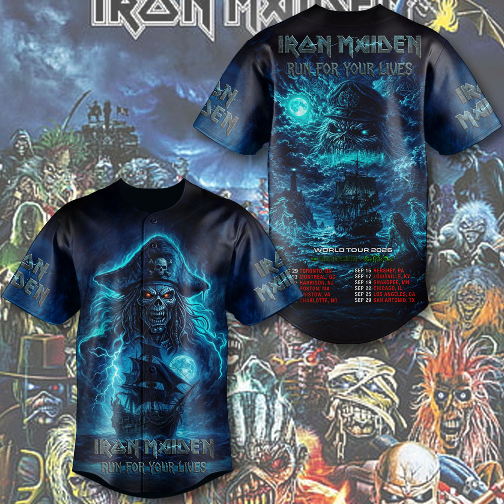 Iron Maiden 2026 World Tour Baseball Jersey – TMTHU8091