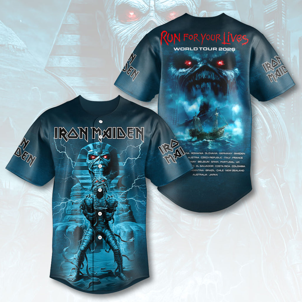 Iron Maiden 2026 World Tour Baseball Jersey – HOATT17178