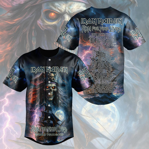 Iron Maiden 2026 World Tour Baseball Jersey – HOATT19270