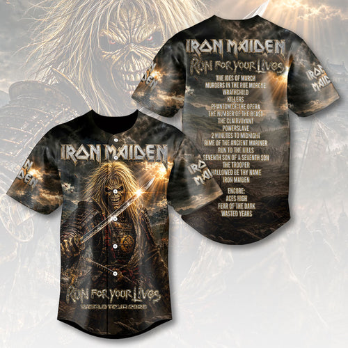Iron Maiden 2026 World Tour Baseball Jersey – HOATT19801